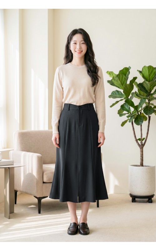 4✮- PBFRY4009 - Midi Skirt