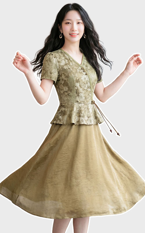 4✮- PBFRY4302 - Midi Dress (Small Cutting)