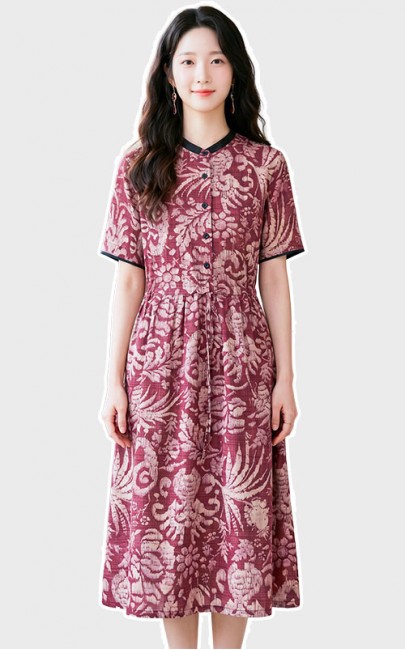 4✮- PBFRY74599 - Midi Dress