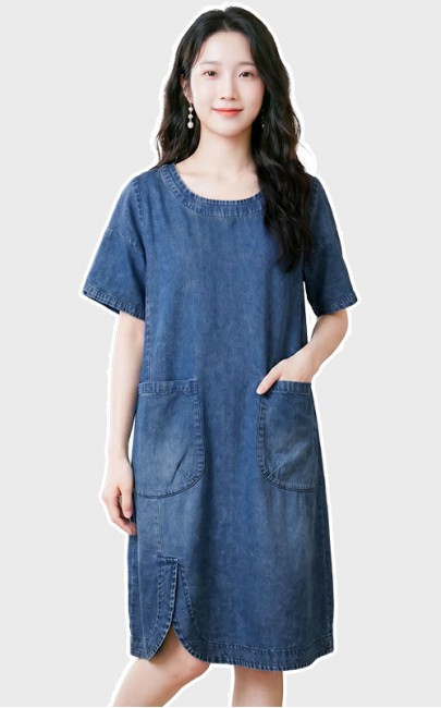 4✮- PBFRY74656  - Denim Dress