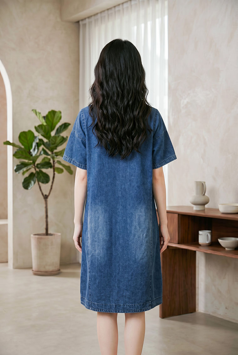 4✮- PBFRY74656  - Denim Dress