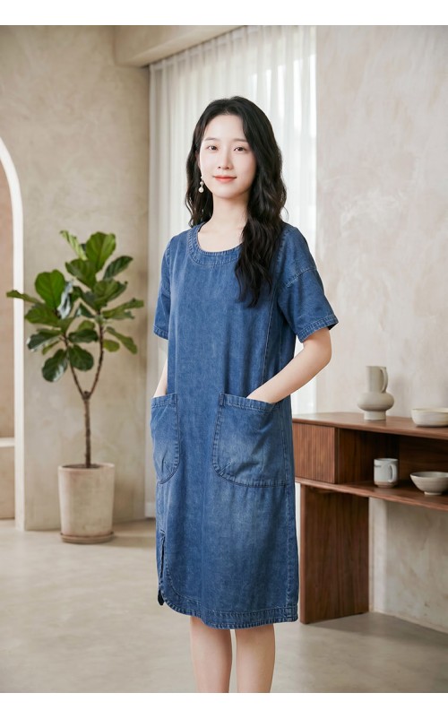 4✮- PBFRY74656  - Denim Dress