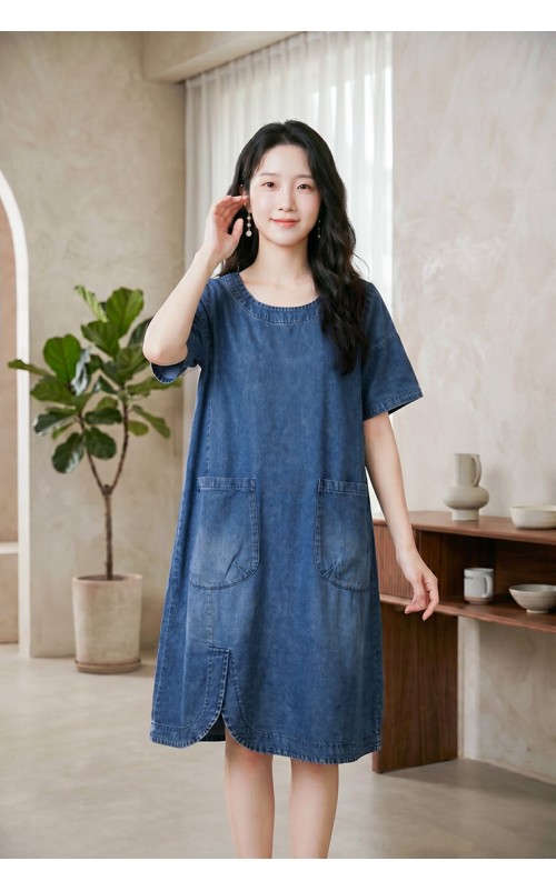 4✮- PBFRY74656  - Denim Dress