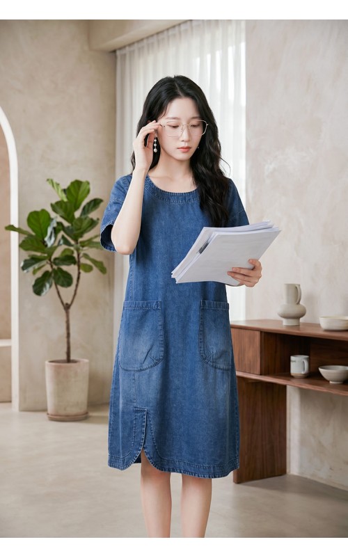 4✮- PBFRY74656  - Denim Dress