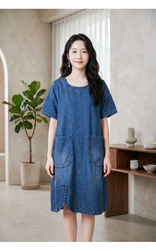 4✮- PBFRY74656  - Denim Dress