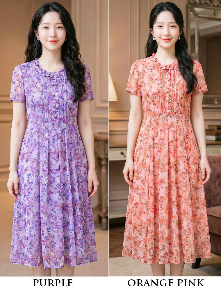 4✮- PCFRY4553 - Midi Dress (Small Cutting)