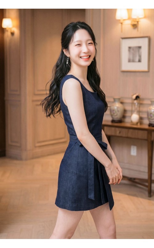 4✮- PCFRY4869 - Denim Mini Dress