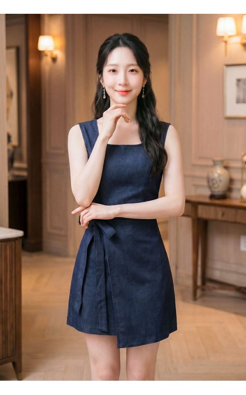 4✮- PCFRY4869 - Denim Mini Dress