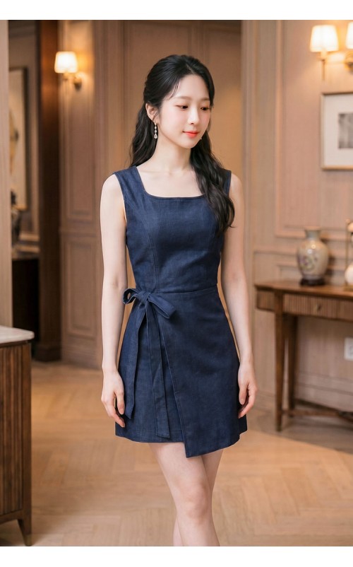 4✮- PCFRY4869 - Denim Mini Dress