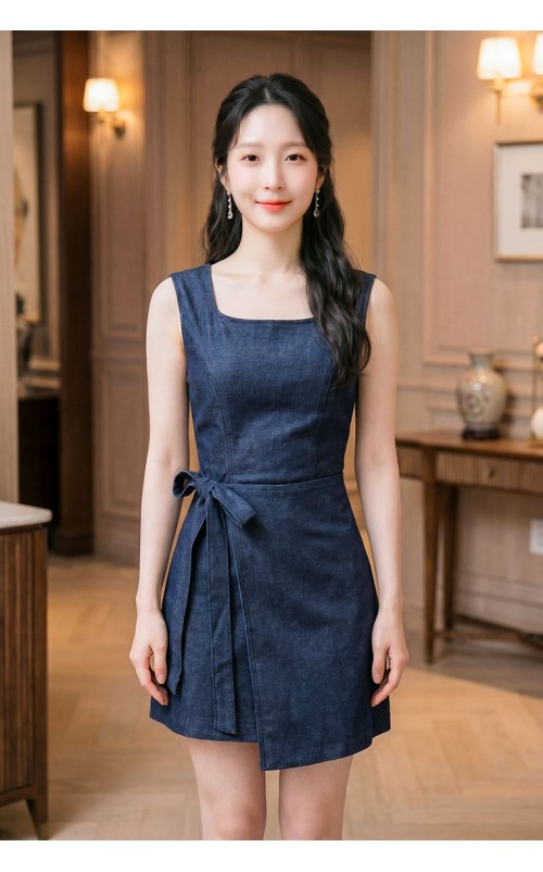 4✮- PCFRY4869 - Denim Mini Dress