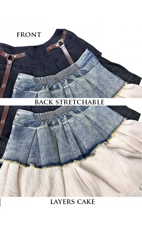 4✮- PDFRY5628 - Denim Skirt 