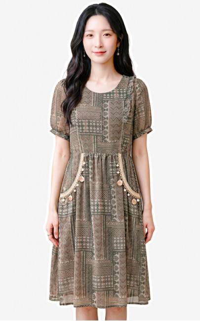 4✮- PDFRY5827 - Knee Dress