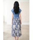 4✮- PDFRY5919 - Denim Midi Dress