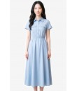 4✮- PDFRY6021 - Denim Midi Dress