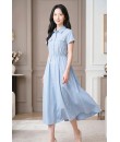 4✮- PDFRY6021 - Denim Midi Dress