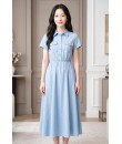 4✮- PDFRY6021 - Denim Midi Dress