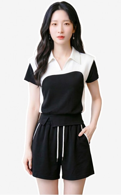 4✮- PDFRY6266 - Set (Top+Shorts)