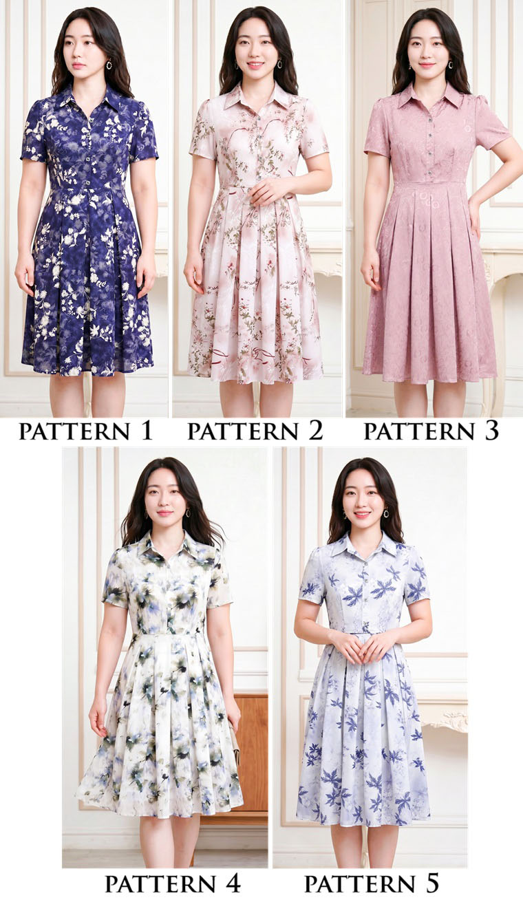 4✮- PDFRY6669 - Knee Dress