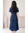 4✮- PDFRY6797 - Denim Midi Dress