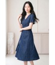 4✮- PDFRY6797 - Denim Midi Dress