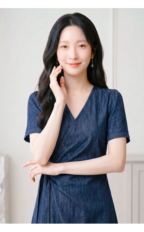 4✮- PDFRY6797 - Denim Midi Dress
