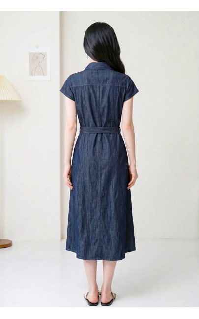 4✮- PDFRY6800 - Denim Midi Dress
