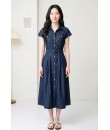 4✮- PDFRY6800 - Denim Midi Dress