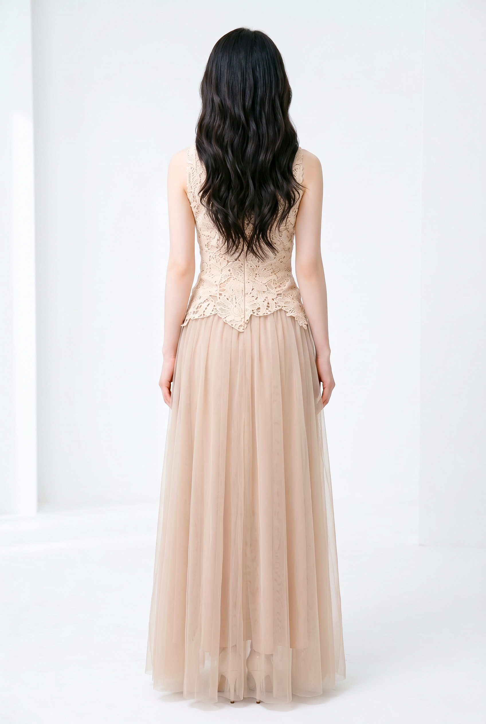 4✮- PDFRY6840 - Maxi Dress (Top+Skirt)
