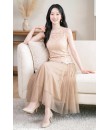 4✮- PDFRY6840 - Maxi Dress (Top+Skirt)