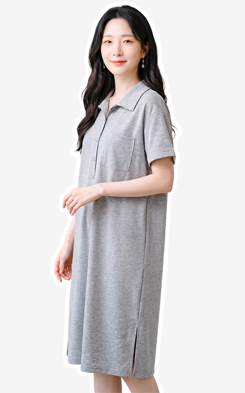 4✮- PEFRY5406 - Knee Dress