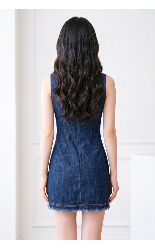 4✮- PEFRY6798 - Denim Mini Dress