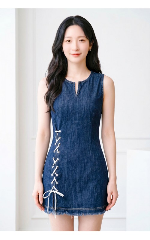 4✮- PEFRY6798 - Denim Mini Dress