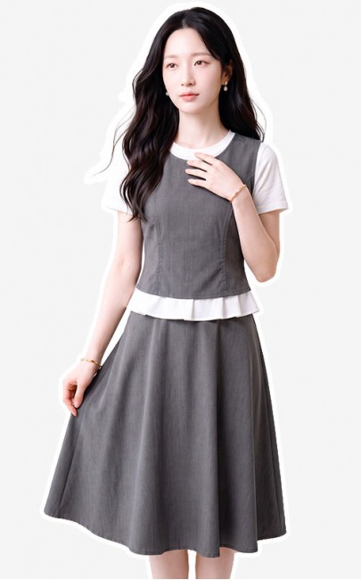 4✮- PEFRY7016 - Knee Dress (Small Cutting)