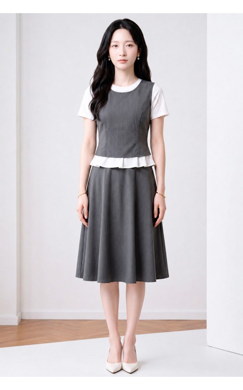 4✮- PEFRY7016 - Knee Dress (Small Cutting)