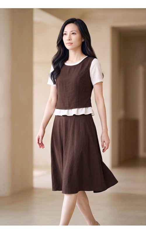 4✮- PEFRY7016 - Knee Dress (Small Cutting)
