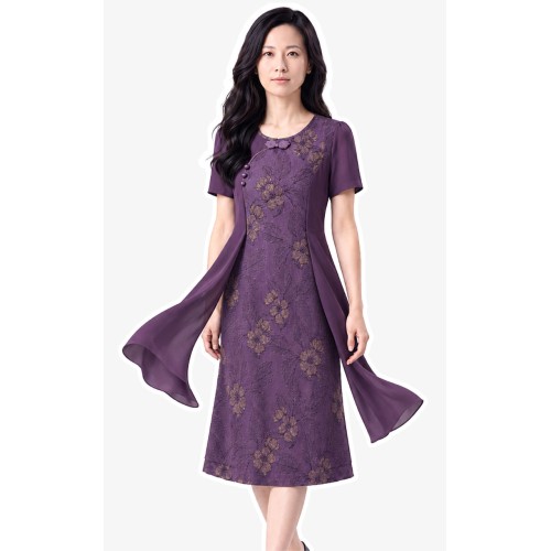4✮- PEFRY7022 - Knee Dress