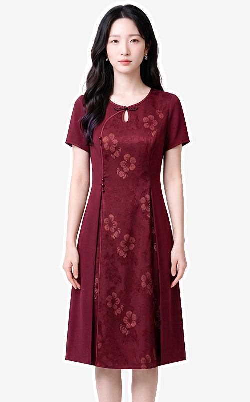 4✮- PEFRY7022 - Knee Dress (Small Cut)