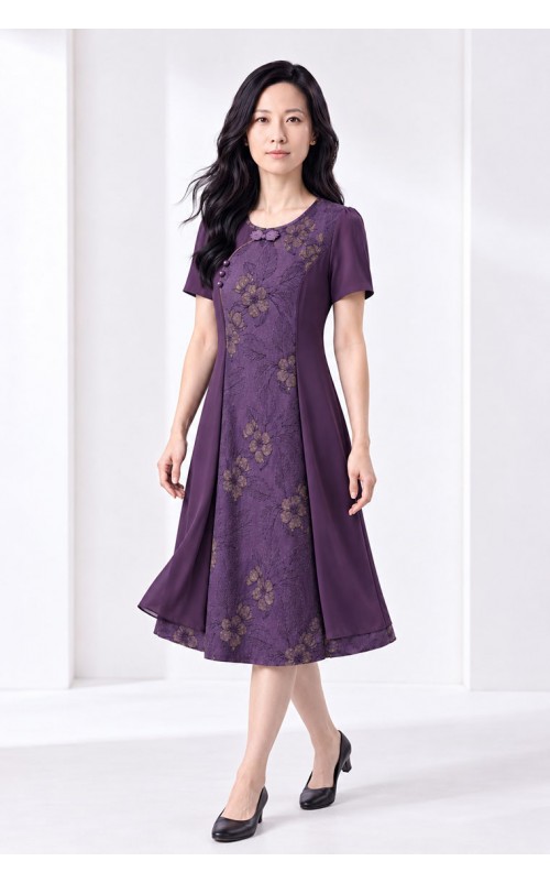 4✮- PEFRY7022 - Knee Dress