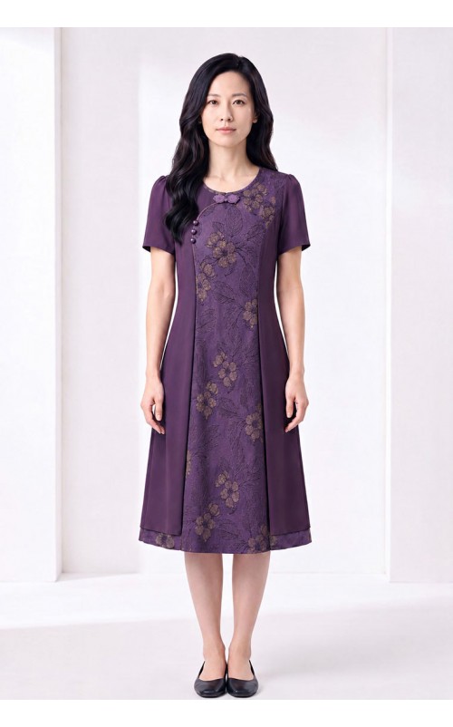 4✮- PEFRY7022 - Knee Dress