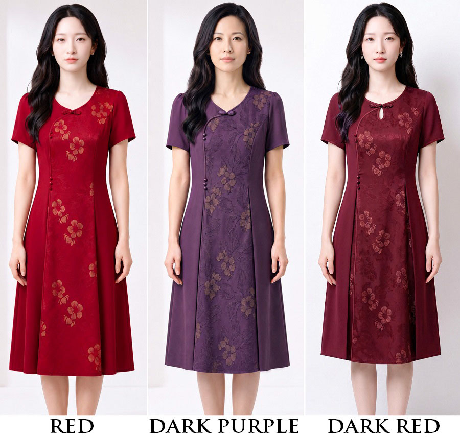 4✮- PEFRY7022 - Knee Dress