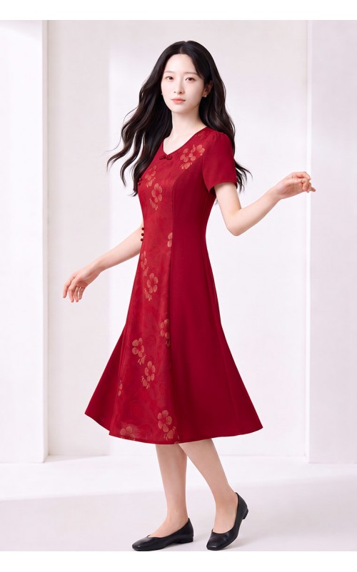 4✮- PEFRY7022 - Knee Dress (Small Cut)