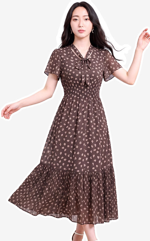 4✮- PEFRY7023 - Midi Dress 