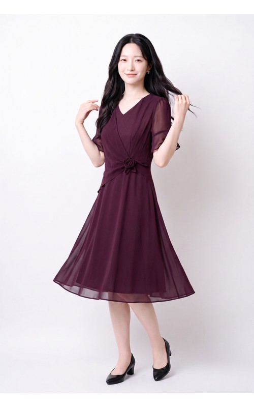 4✮- PEFRY7025 - Knee Dress (Small Cutting)