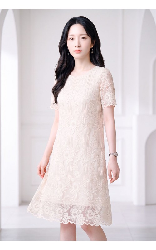 4✮- PEFRY7046 - Knee Dress