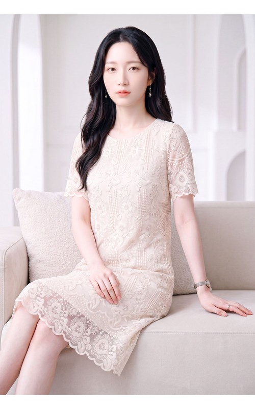 4✮- PEFRY7046 - Knee Dress