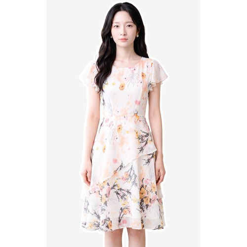 4✮- PEFRY7050 - Knee Dress