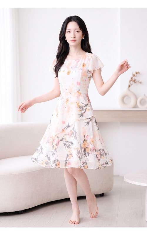 4✮- PEFRY7050 - Knee Dress