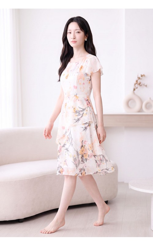 4✮- PEFRY7050 - Knee Dress