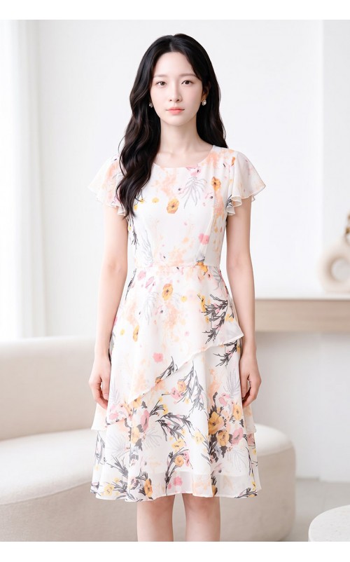 4✮- PEFRY7050 - Knee Dress
