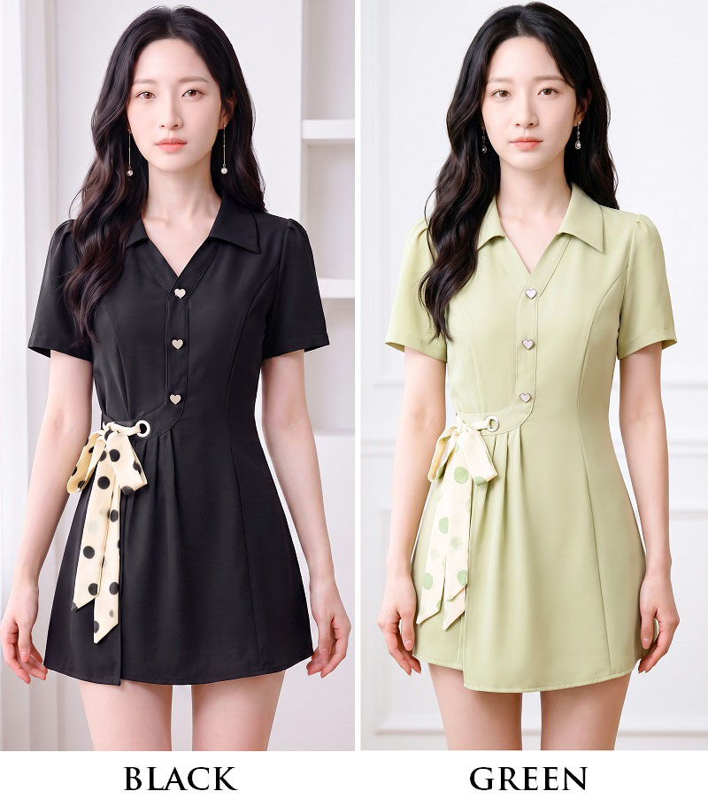 4✮- PEFRY7066 - Set (Long Top+Shorts)